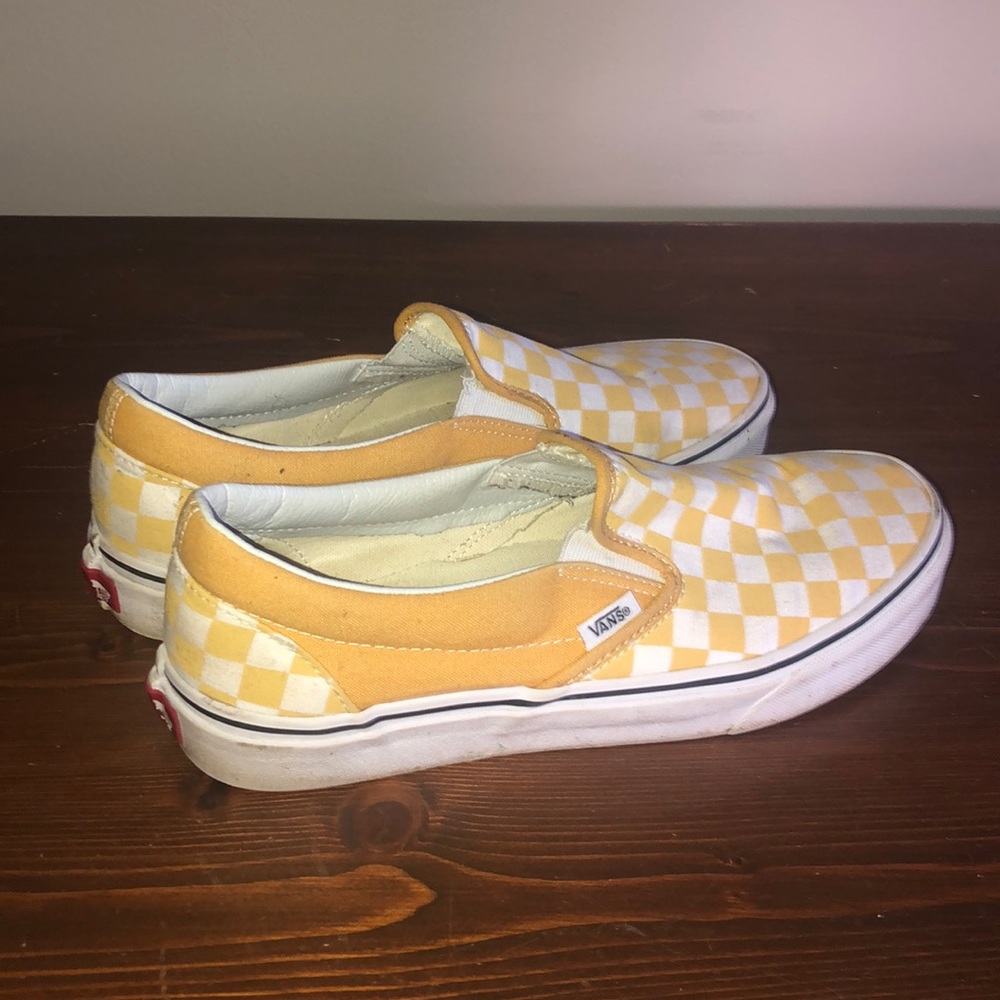 Yellow Checkerboard Vans